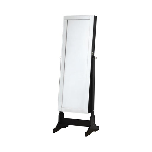 Cortez Storage Jewelry Cheval Mirror Black - Imperial Furniture (Las Vegas, NV) - Multi Location
