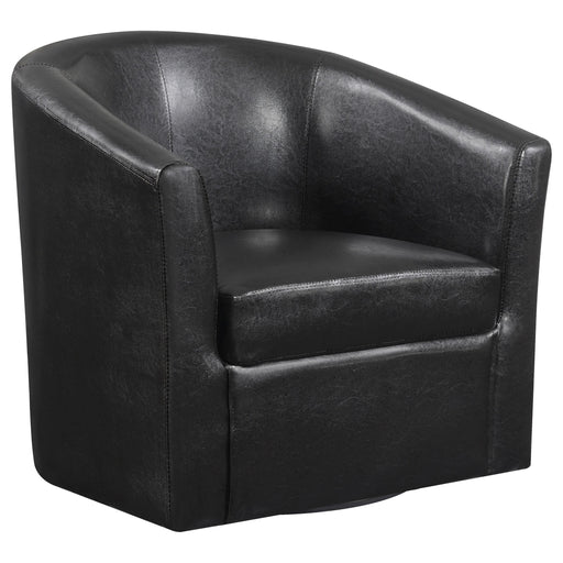 Turner Upholstery Sloped Arm Accent Swivel Chair Dark Brown - Imperial Furniture (Las Vegas, NV) - Multi Location
