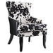 Trea Cowhide Print Accent Chair Black and White - Imperial Furniture (Las Vegas, NV) - Multi Location