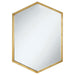 Bledel Hexagon Shaped Wall Mirror Gold - Imperial Furniture (Las Vegas, NV) - Multi Location