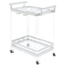 Jefferson 2-tier Glass Serving Cart Clear - Imperial Furniture (Las Vegas, NV) - Multi Location
