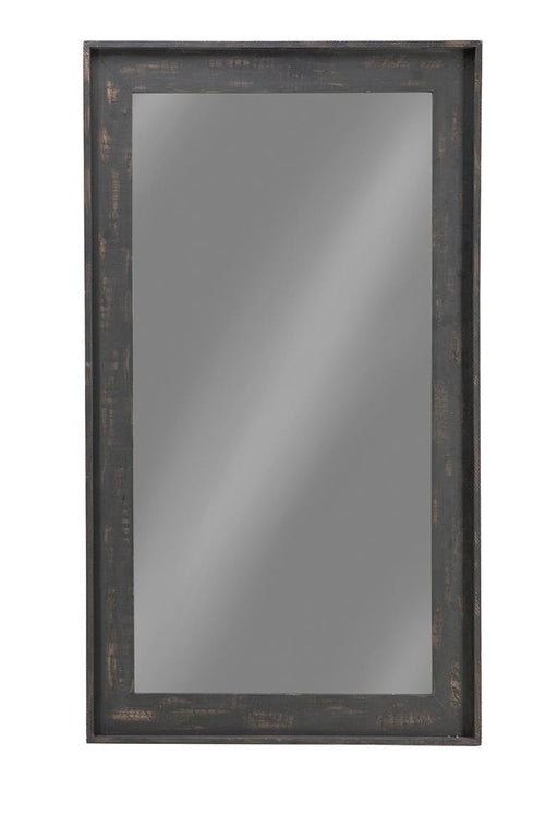 Cragen Rectangle Bold Contoured Frame Floor Mirror Brown - Imperial Furniture (Las Vegas, NV) - Multi Location