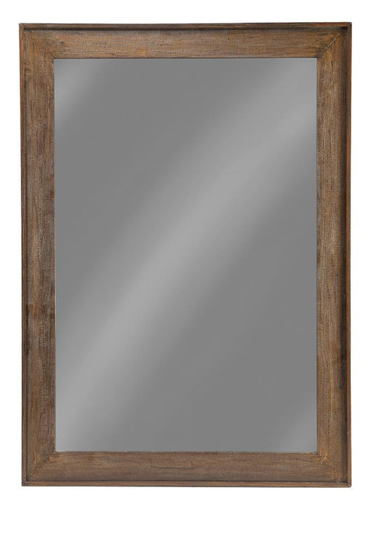 Odafin Rectangle Floor Mirror Distressed Brown - Imperial Furniture (Las Vegas, NV) - Multi Location