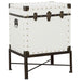 Nancy Accent Cabinet with Nailhead Trim White - Imperial Furniture (Las Vegas, NV) - Multi Location