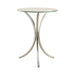 Eloise Round Accent Table with Curved Legs Chrome - Imperial Furniture (Las Vegas, NV) - Multi Location