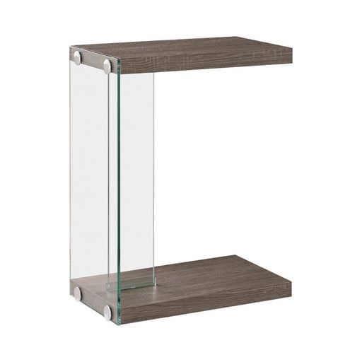 Colby Accent Table Weathered Grey and Clear - Imperial Furniture (Las Vegas, NV) - Multi Location