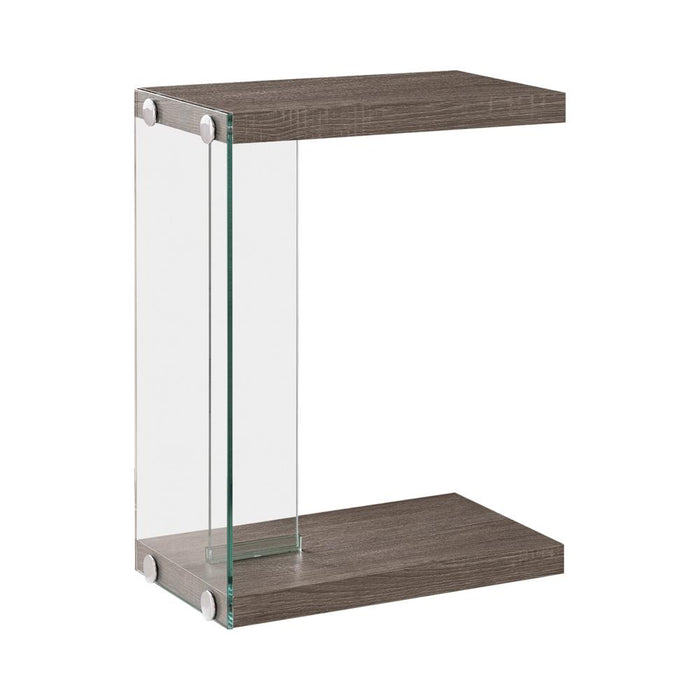 Colby Accent Table Weathered Grey and Clear - Imperial Furniture (Las Vegas, NV) - Multi Location
