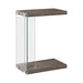 Colby Accent Table Weathered Grey and Clear - Imperial Furniture (Las Vegas, NV) - Multi Location