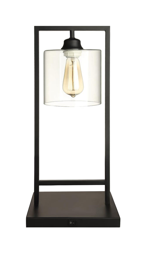 Shoto Glass Shade Table Lamp Black - Imperial Furniture (Las Vegas, NV) - Multi Location