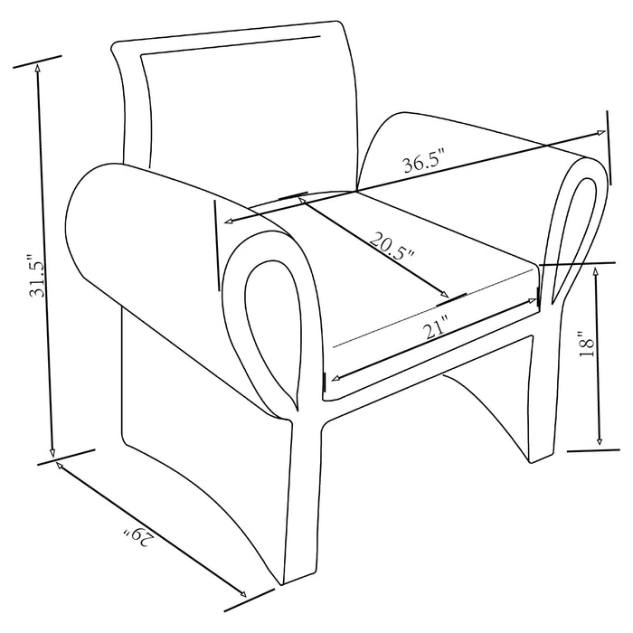 Liana Accent Chair - Imperial Furniture (Las Vegas, NV) - Multi Location