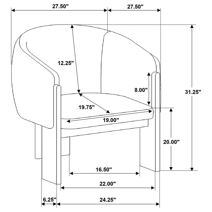 Valdez Accent Chair - Imperial Furniture (Las Vegas, NV) - Multi Location