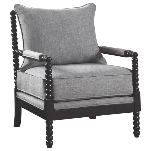 Blanchett Cushion Back Accent Chair Grey and Black - Imperial Furniture (Las Vegas, NV) - Multi Location
