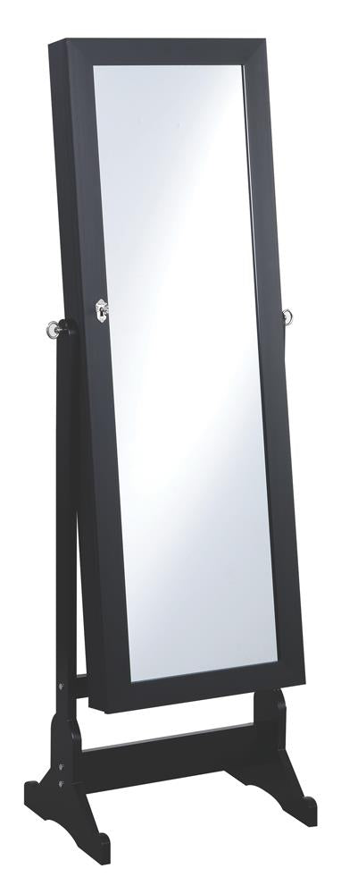 Tutuola Jewelry Cheval Mirror Black - Imperial Furniture (Las Vegas, NV) - Multi Location