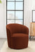 Joyce Sloped Arms Swivel Chair Burnt Orange - Imperial Furniture (Las Vegas, NV) - Multi Location