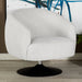Dave Upholstered Swivel Accent Chair Beige and Matte Black - Imperial Furniture (Las Vegas, NV) - Multi Location