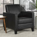 Julio Upholstered Accent Chair with Track Arms Black - Imperial Furniture (Las Vegas, NV) - Multi Location