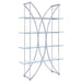 Larson 4-tier Bookcase Chrome and Clear - Imperial Furniture (Las Vegas, NV) - Multi Location