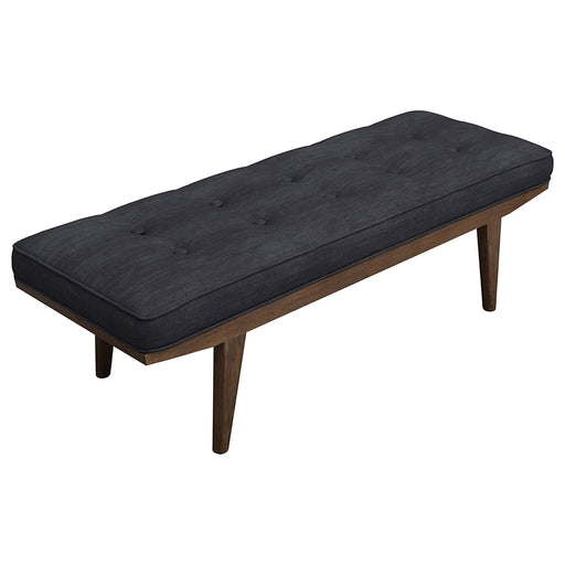 Wilson Upholstered Tufted Bench Taupe and Natural - Imperial Furniture (Las Vegas, NV) - Multi Location