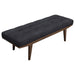 Wilson Upholstered Tufted Bench Taupe and Natural - Imperial Furniture (Las Vegas, NV) - Multi Location
