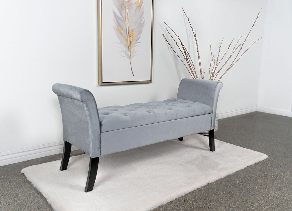 Farrah Upholstered Rolled Arms Storage Bench - Imperial Furniture (Las Vegas, NV) - Multi Location