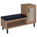 Teller 1-door Entryway Shoe Storage Cabinet Natural Oak - Imperial Furniture (Las Vegas, NV) - Multi Location