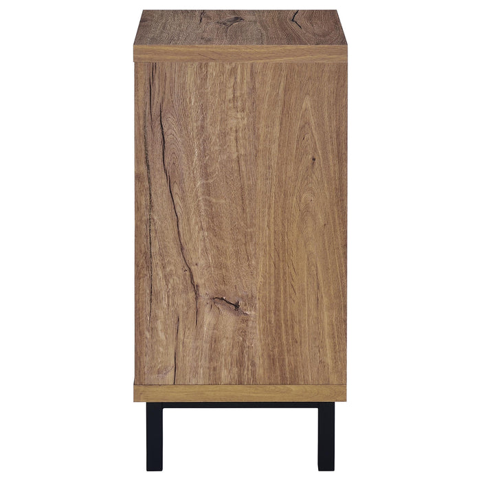 Teller 1-door Entryway Shoe Storage Cabinet Natural Oak - Imperial Furniture (Las Vegas, NV) - Multi Location