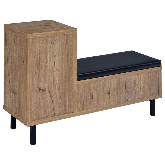 Teller 1-door Entryway Shoe Storage Cabinet Natural Oak - Imperial Furniture (Las Vegas, NV) - Multi Location