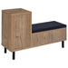 Teller 1-door Entryway Shoe Storage Cabinet Natural Oak - Imperial Furniture (Las Vegas, NV) - Multi Location
