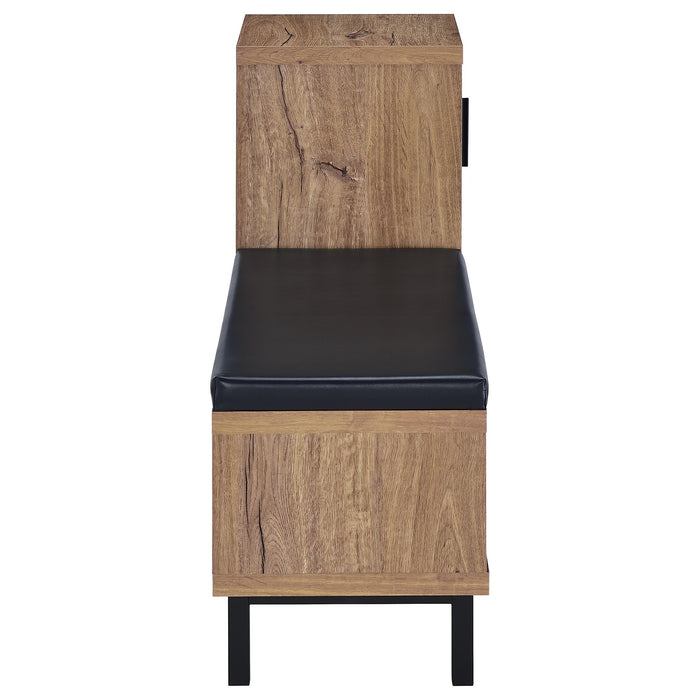 Teller 1-door Entryway Shoe Storage Cabinet Natural Oak - Imperial Furniture (Las Vegas, NV) - Multi Location