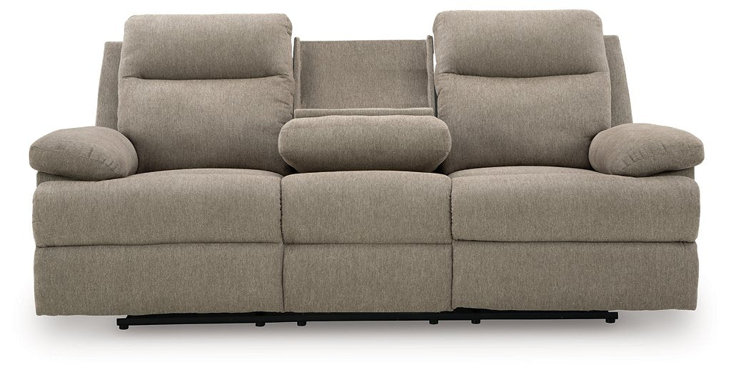 Side-Swipe Reclining Sofa with Drop Down Table - Imperial Furniture (Las Vegas, NV) - Multi Location