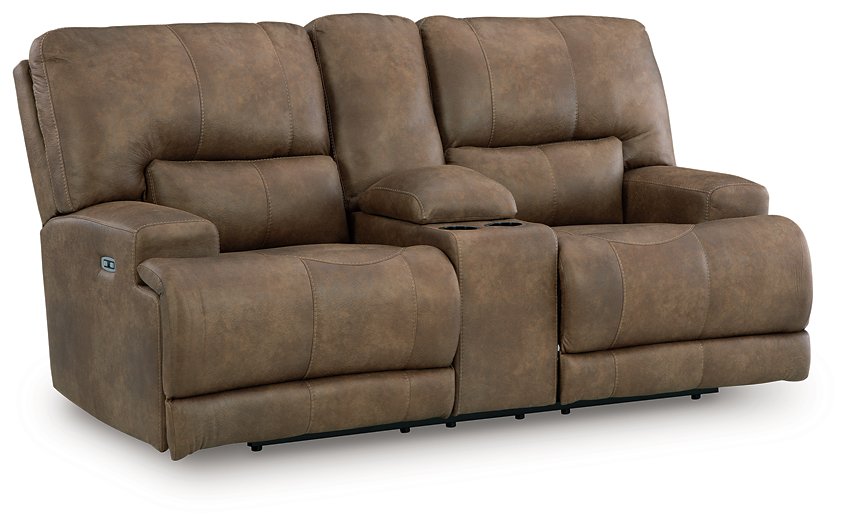 Beckley Place Power Reclining Loveseat with Console - Imperial Furniture (Las Vegas, NV) - Multi Location