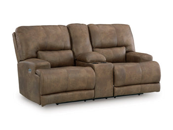 Beckley Place Power Reclining Loveseat with Console - Imperial Furniture (Las Vegas, NV) - Multi Location