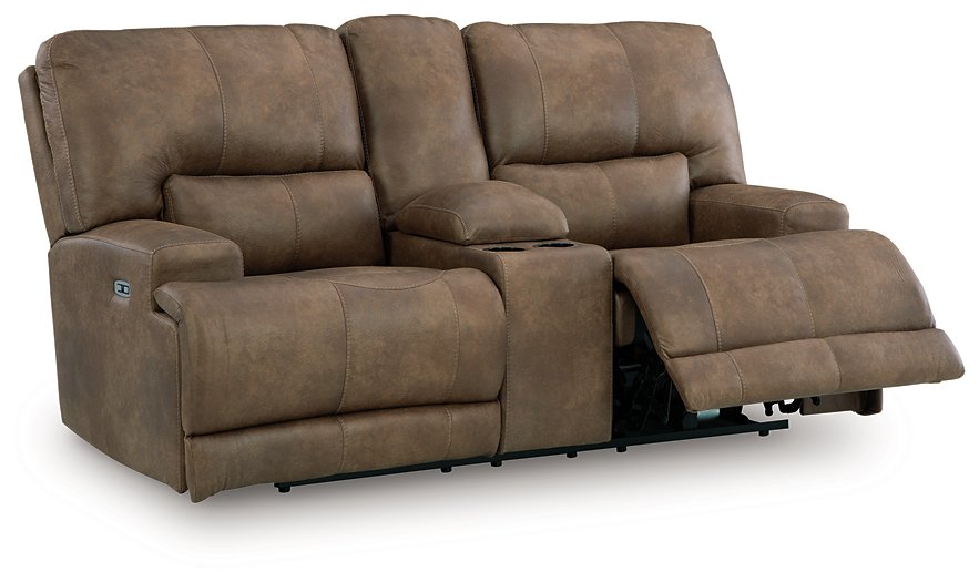 Beckley Place Power Reclining Loveseat with Console - Imperial Furniture (Las Vegas, NV) - Multi Location