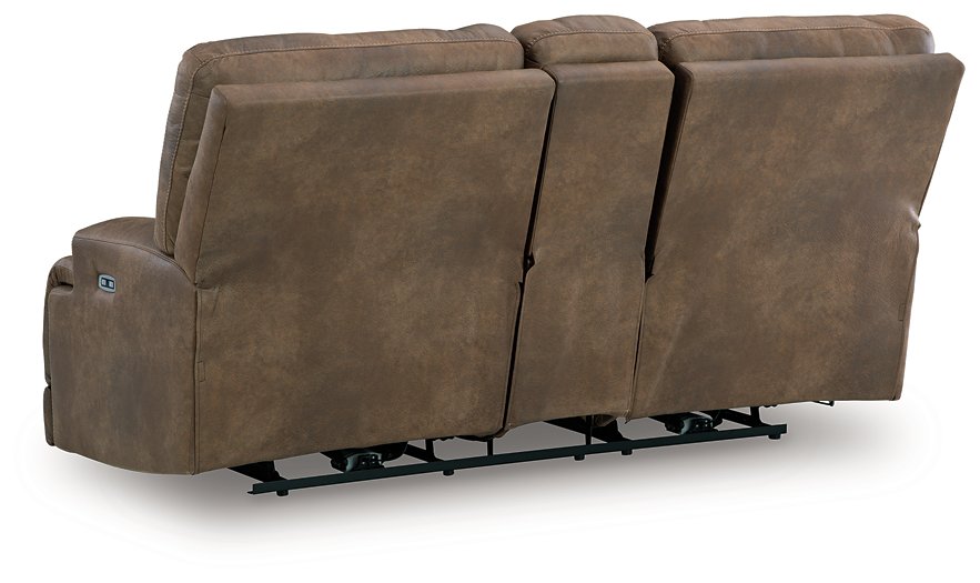 Beckley Place Power Reclining Loveseat with Console - Imperial Furniture (Las Vegas, NV) - Multi Location