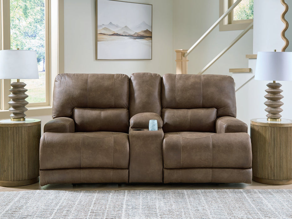 Beckley Place Power Reclining Loveseat with Console - Imperial Furniture (Las Vegas, NV) - Multi Location