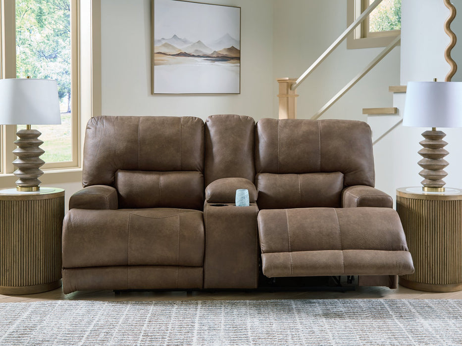 Beckley Place Power Reclining Loveseat with Console - Imperial Furniture (Las Vegas, NV) - Multi Location