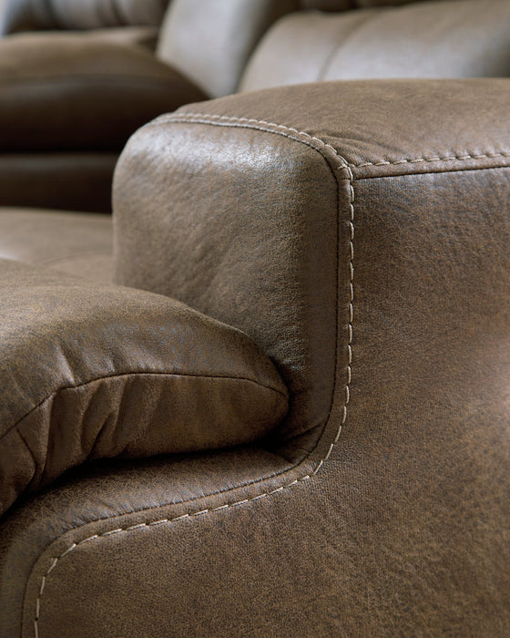 Beckley Place Power Reclining Loveseat with Console - Imperial Furniture (Las Vegas, NV) - Multi Location