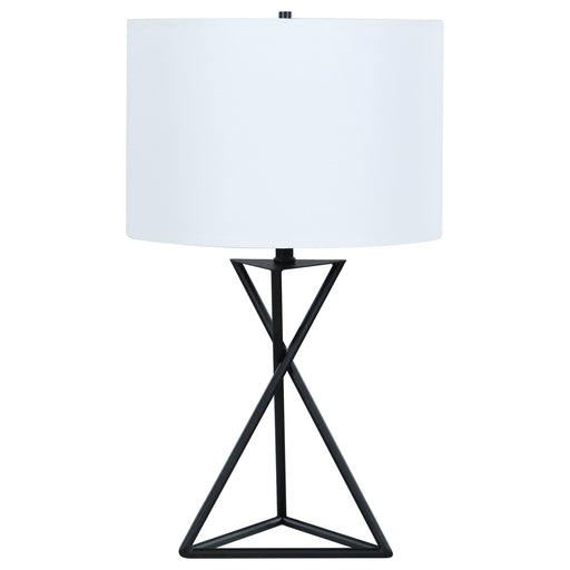 Mirio Drum Table Lamp White and Black - Imperial Furniture (Las Vegas, NV) - Multi Location