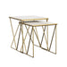 Bette 2-piece Nesting Table Set White and Gold - Imperial Furniture (Las Vegas, NV) - Multi Location