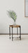 Adhvik Round Accent Table with Marble Shelf Natural and Black - Imperial Furniture (Las Vegas, NV) - Multi Location