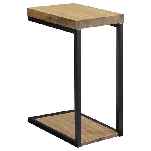 Beck C-Shape Snack Table Black and Antique Nutmeg - Imperial Furniture (Las Vegas, NV) - Multi Location