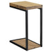 Beck C-Shape Snack Table Black and Antique Nutmeg - Imperial Furniture (Las Vegas, NV) - Multi Location