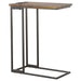 Rudy Snack Table with Power Outlet Gunmetal and Antique Brown - Imperial Furniture (Las Vegas, NV) - Multi Location