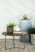 Yaritza Round Accent Table with Triangle Wire Base Natural and Gunmetal - Imperial Furniture (Las Vegas, NV) - Multi Location