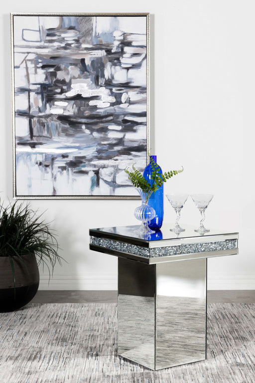 Elora Pedestal Square Top Accent Table Mirror - Imperial Furniture (Las Vegas, NV) - Multi Location