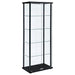 Delphinium 5-shelf Glass Curio Cabinet Black and Clear - Imperial Furniture (Las Vegas, NV) - Multi Location