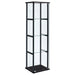 Cyclamen 4-shelf Glass Curio Cabinet Black and Clear - Imperial Furniture (Las Vegas, NV) - Multi Location