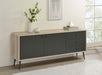 Maeve 2-door Engineered Wood Accent Cabinet Grey and Antique Pine - Imperial Furniture (Las Vegas, NV) - Multi Location