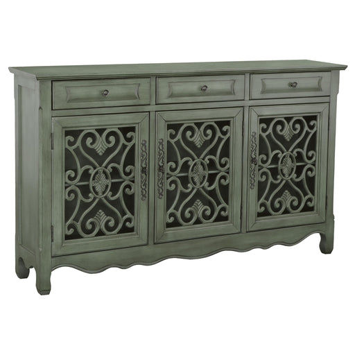Madeline 3-door Accent Cabinet Antique Green - Imperial Furniture (Las Vegas, NV) - Multi Location