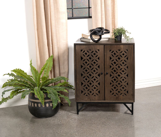 Zaria 2-door Wooden Accent Cabinet Brown - Imperial Furniture (Las Vegas, NV) - Multi Location